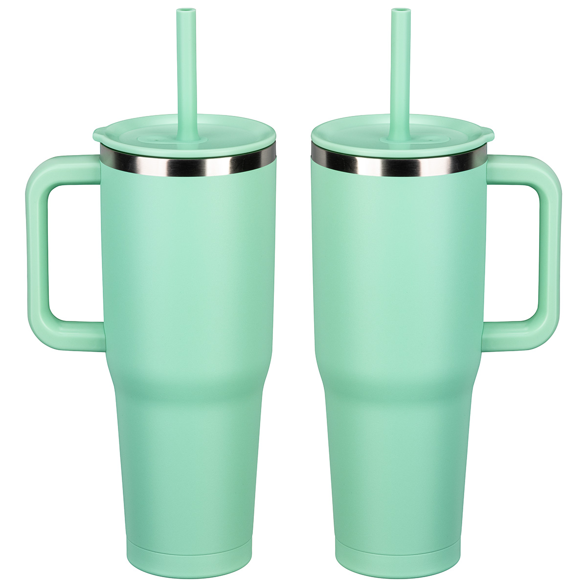 SENSO® Summit 40 oz Insulated Stainless Steel Travel Mug with Press-In Str 1