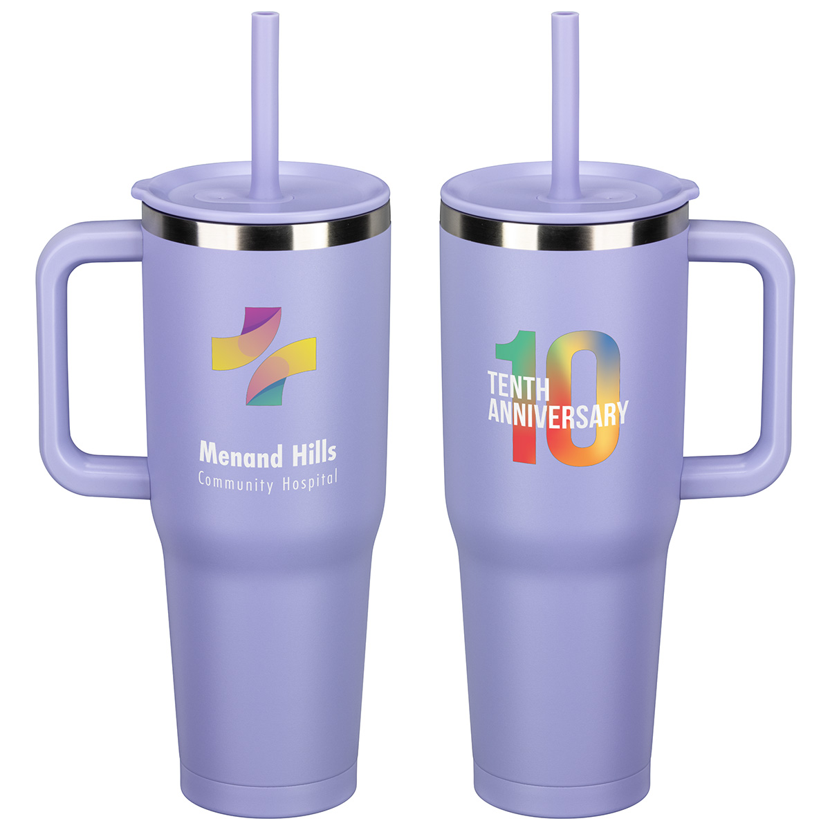 SENSO® Summit 40 oz Insulated Stainless Steel Travel Mug with Press-In Str 1