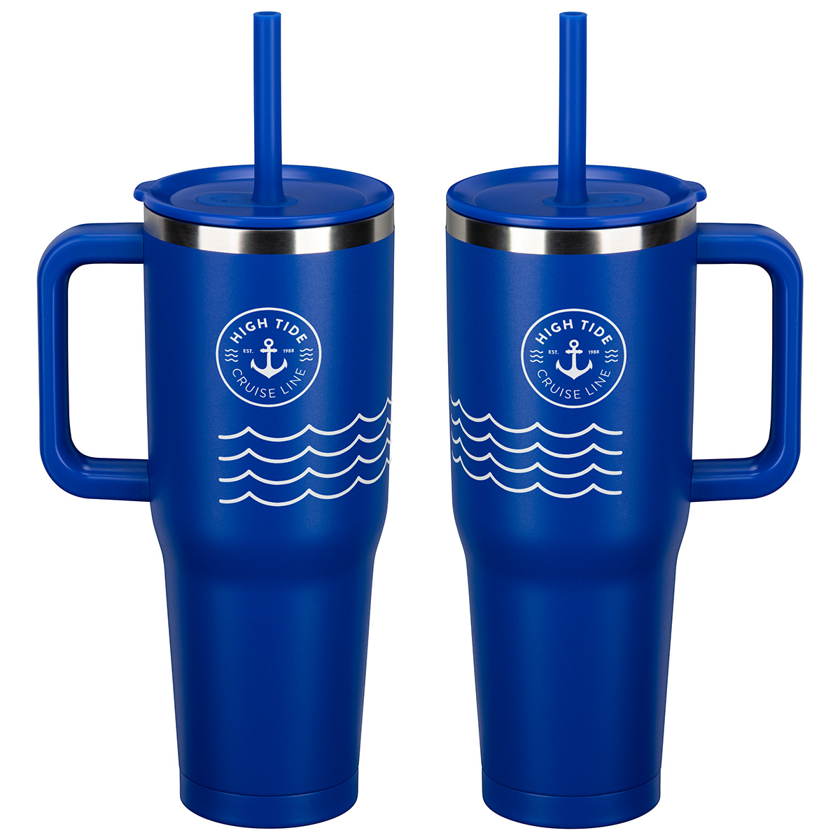 SENSO® Summit 40 oz Insulated Stainless Steel Travel Mug with Press-In Str 1