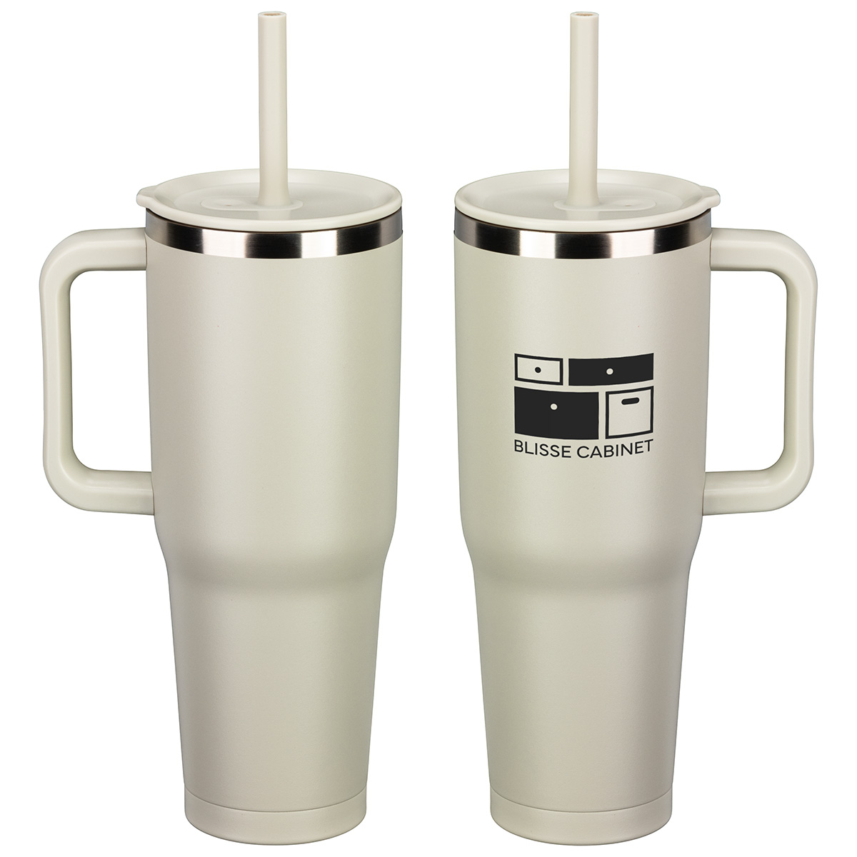SENSO® Summit 40 oz Insulated Stainless Steel Travel Mug with Press-In Str 1