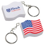 US Flag Stress Reliever Key Chain - Red/White/Blue US Flag Stress Reliever Key Chain - Red/White/Blue