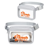 AeroLOFT® Clear View Crossbody Belt Bag - Silver Gray AeroLOFT® Clear View Crossbody Belt Bag - Silver Gray