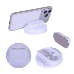 Asana Phone Stand with Built-In Screen Cleaner & Spray - White Asana Phone Stand with Built-In Screen Cleaner & Spray - White