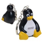 Sitting Penguin Stress Reliever Key Chain - Black/White/Yellow Sitting Penguin Stress Reliever Key Chain - Black/White/Yellow