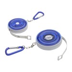 Round Carabiner Tape Measure - Blue/White Round Carabiner Tape Measure - Blue/White