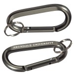 Aluminum Carabiner with Key Ring - Red Aluminum Carabiner with Key Ring - Red