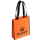 Peak Non-Woven Tote Bag with Pocket - Orange Peak Non-Woven Tote Bag with Pocket - Orange