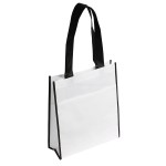 Peak Non-Woven Tote Bag with Pocket - White Peak Non-Woven Tote Bag with Pocket - White