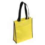 Peak Non-Woven Tote Bag with Pocket - Yellow Peak Non-Woven Tote Bag with Pocket - Yellow