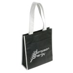 Peak Non-Woven Tote Bag with Pocket - Black Peak Non-Woven Tote Bag with Pocket - Black