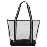 Diamond Clear TPU Zippered Tote - Clear Diamond Clear TPU Zippered Tote - Clear