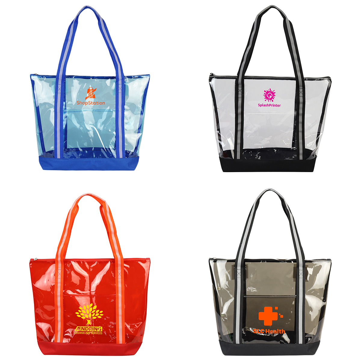 Diamond Clear TPU Zippered Tote 1