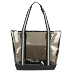 Diamond Clear TPU Zippered Tote - Smoke Diamond Clear TPU Zippered Tote - Smoke