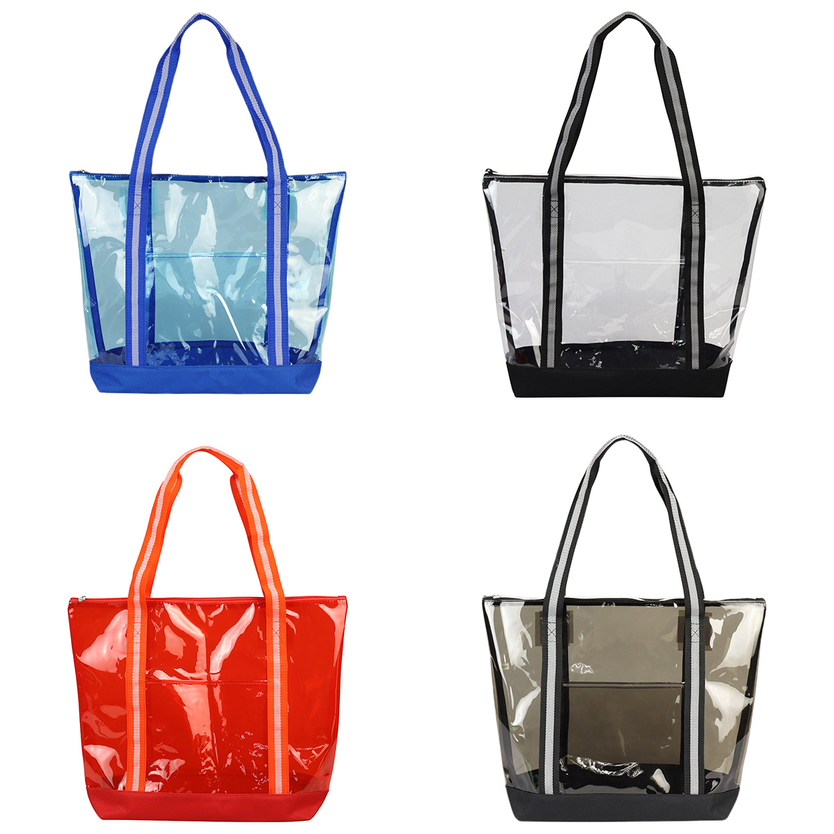 Diamond Clear TPU Zippered Tote 1