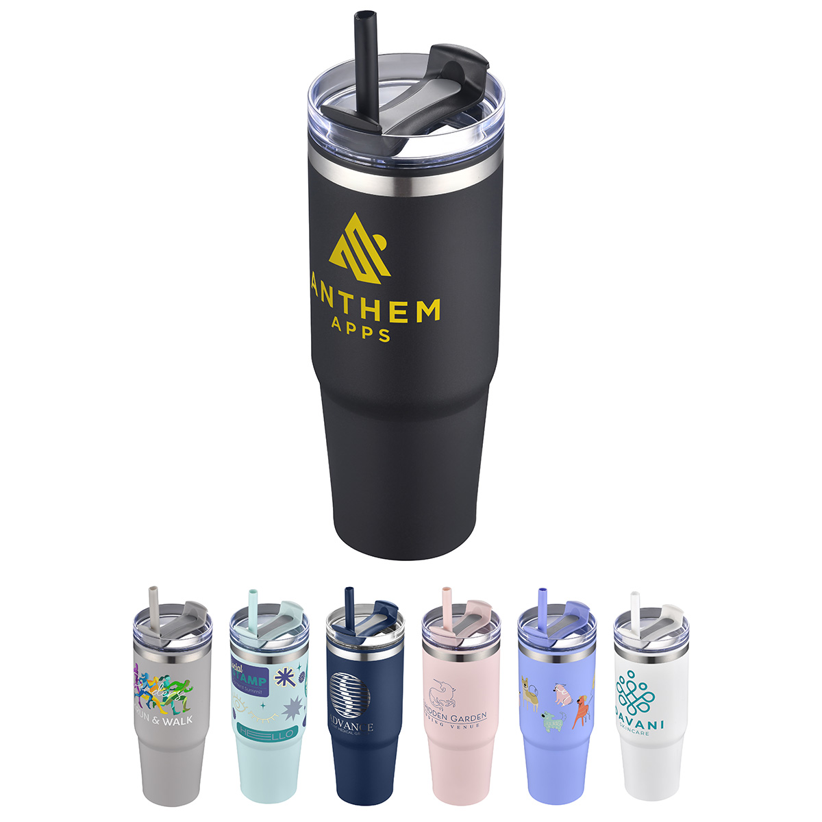 Monza 30 oz Stainless Steel/Polypropylene Tumbler 1