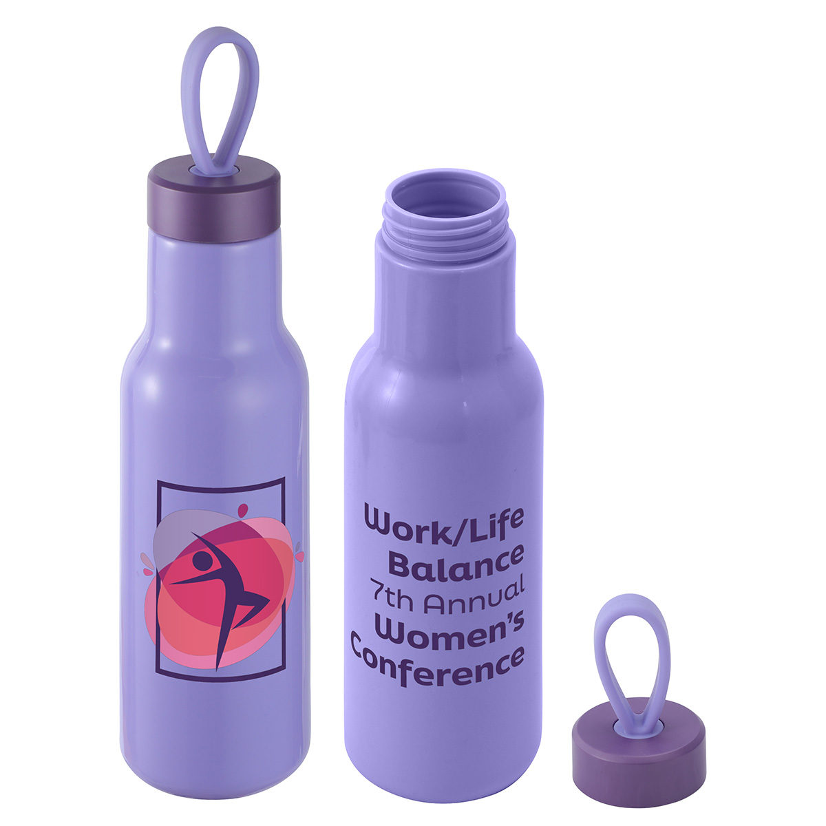 Cameo 23 oz PLA Sports Bottle with Silicone Loop Handle 1