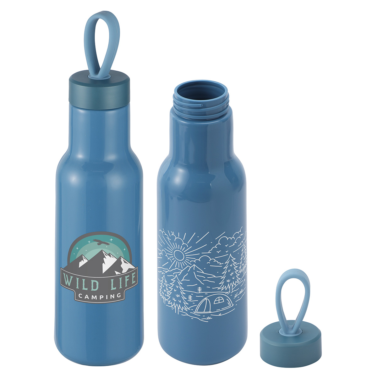 Cameo 23 oz PLA Sports Bottle with Silicone Loop Handle 1