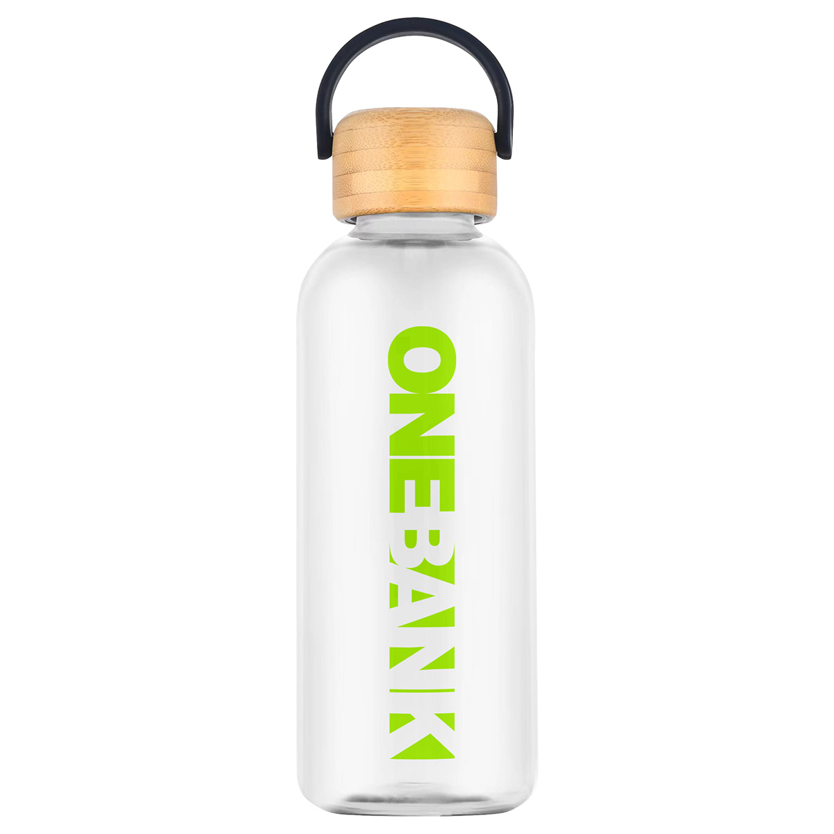 Sanzio 21 oz RPET Bottle with Bamboo Lid 1