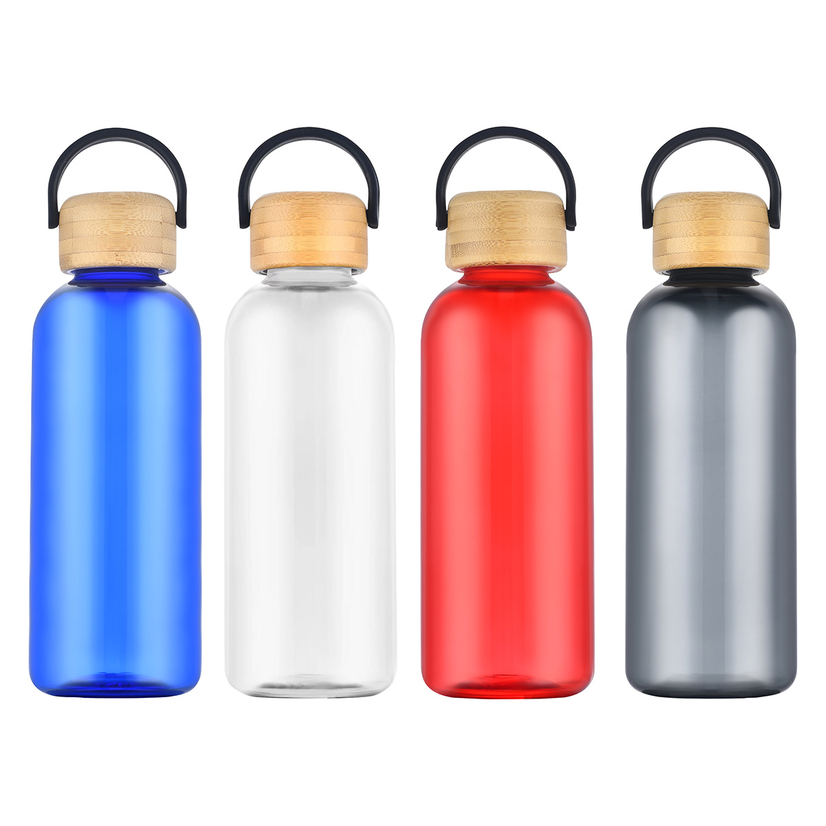 Sanzio 21 oz RPET Bottle with Bamboo Lid 1