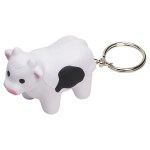 Milk Cow Stress Reliever Key Chain - White/Black Milk Cow Stress Reliever Key Chain - White/Black