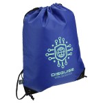 Grab 'N Go RPET Budget Drawstring Backpack - Blue Grab 'N Go RPET Budget Drawstring Backpack - Blue