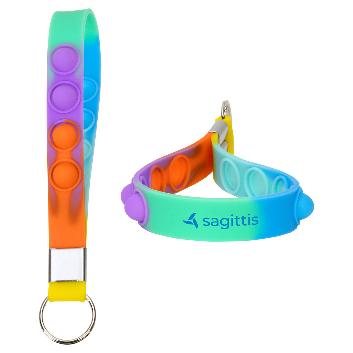 Push Pop Stress Reliever Keychain 1