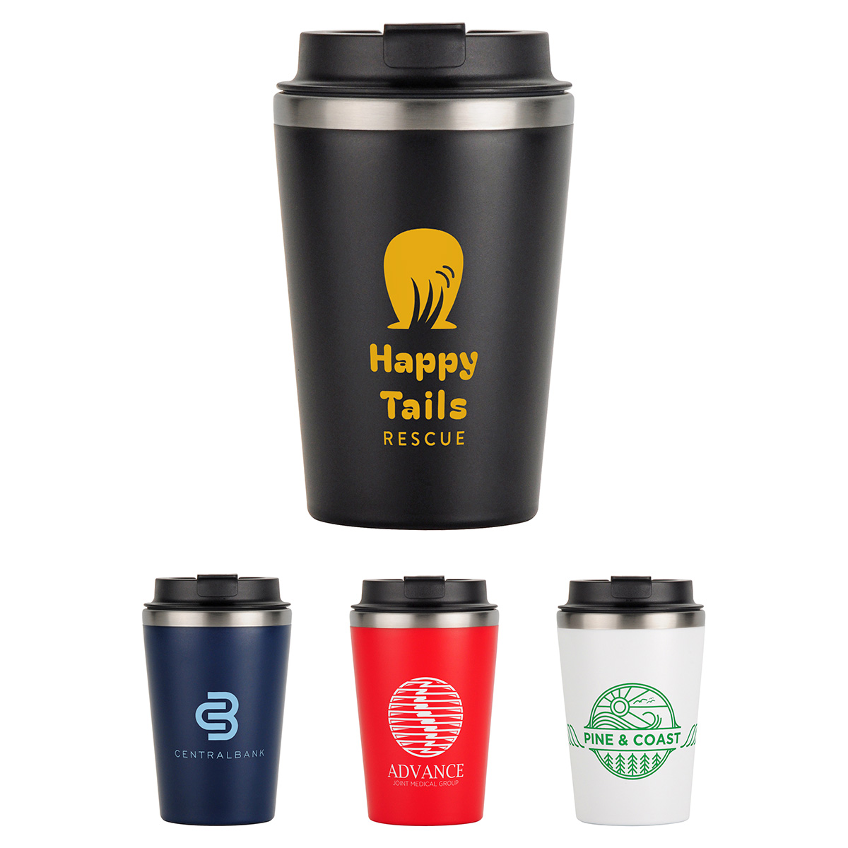 Paragon 12 oz Recycled Polypropylene/Stainless Steel Tumbler 1
