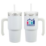 Millenium 20 oz Vacuum Insulated Stainless Steel Mug - White Millenium 20 oz Vacuum Insulated Stainless Steel Mug - White