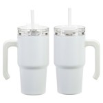 Millenium 20 oz Vacuum Insulated Stainless Steel Mug - White Millenium 20 oz Vacuum Insulated Stainless Steel Mug - White