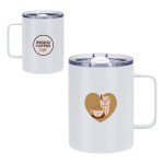 Camper 14 oz Eco-Friendly Vacuum Insulated Camp Mug - White Camper 14 oz Eco-Friendly Vacuum Insulated Camp Mug - White