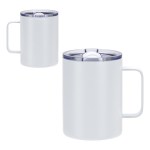 Camper 14 oz Eco-Friendly Vacuum Insulated Camp Mug - White Camper 14 oz Eco-Friendly Vacuum Insulated Camp Mug - White