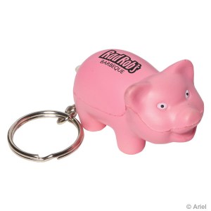 Pig Stress Reliever Key Chain 1 Pig Stress Reliever Key Chain 1