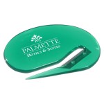 Oval Letter Opener - Translucent Green Oval Letter Opener - Translucent Green