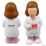 Female Physician Stress Reliever - White Pink Female Physician Stress Reliever - White Pink