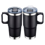 San Siro 24 oz Double-wall Travel Mug - Black San Siro 24 oz Double-wall Travel Mug - Black