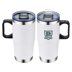 San Siro 24 oz Double-wall Travel Mug - White San Siro 24 oz Double-wall Travel Mug - White