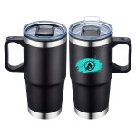 San Siro 24 oz Double-wall Travel Mug - Black San Siro 24 oz Double-wall Travel Mug - Black
