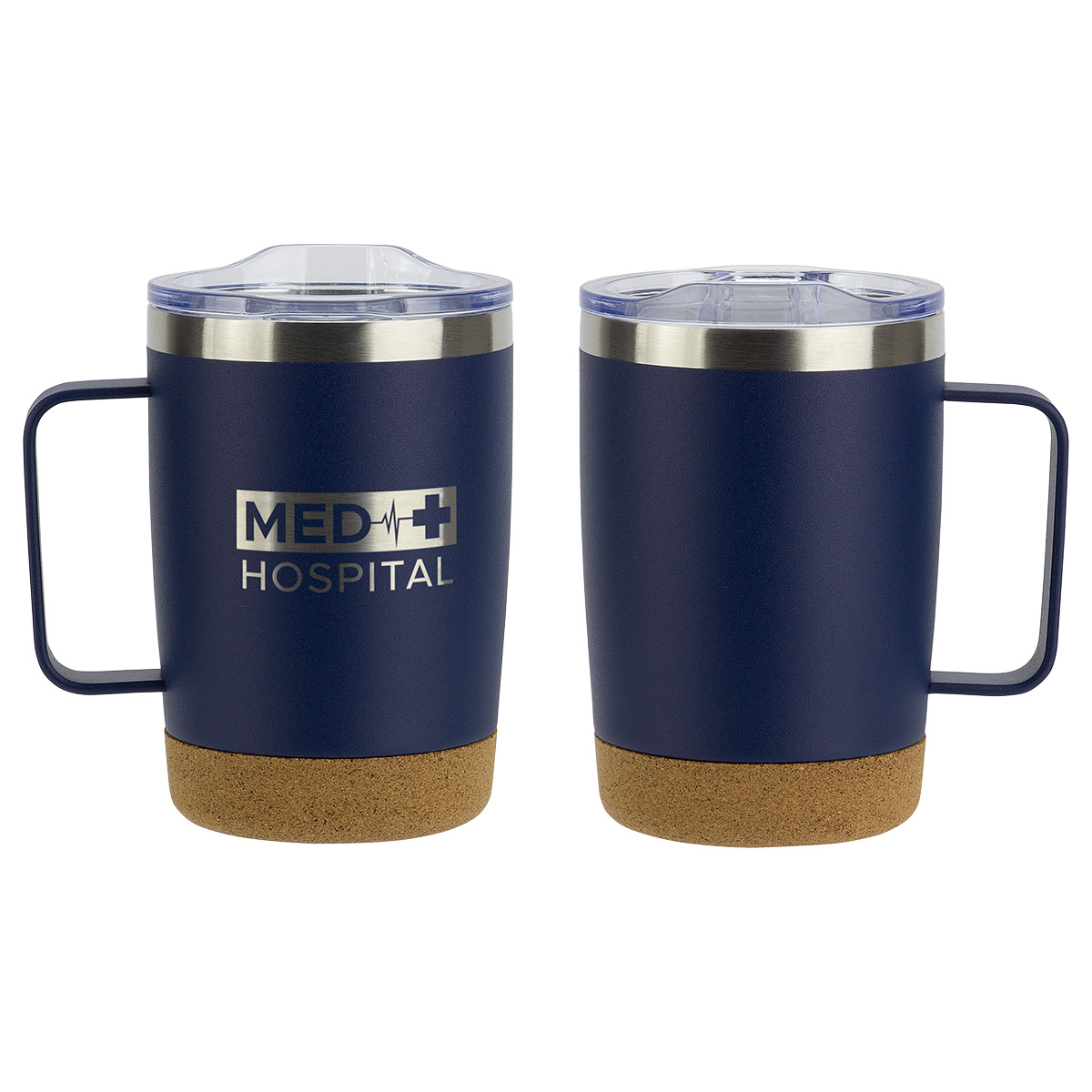 Sapora 12 oz Vacuum Insulated Stainless Steel Mug with Cork Base 1