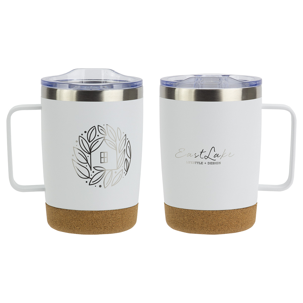 Sapora 12 oz Vacuum Insulated Stainless Steel Mug with Cork Base 1