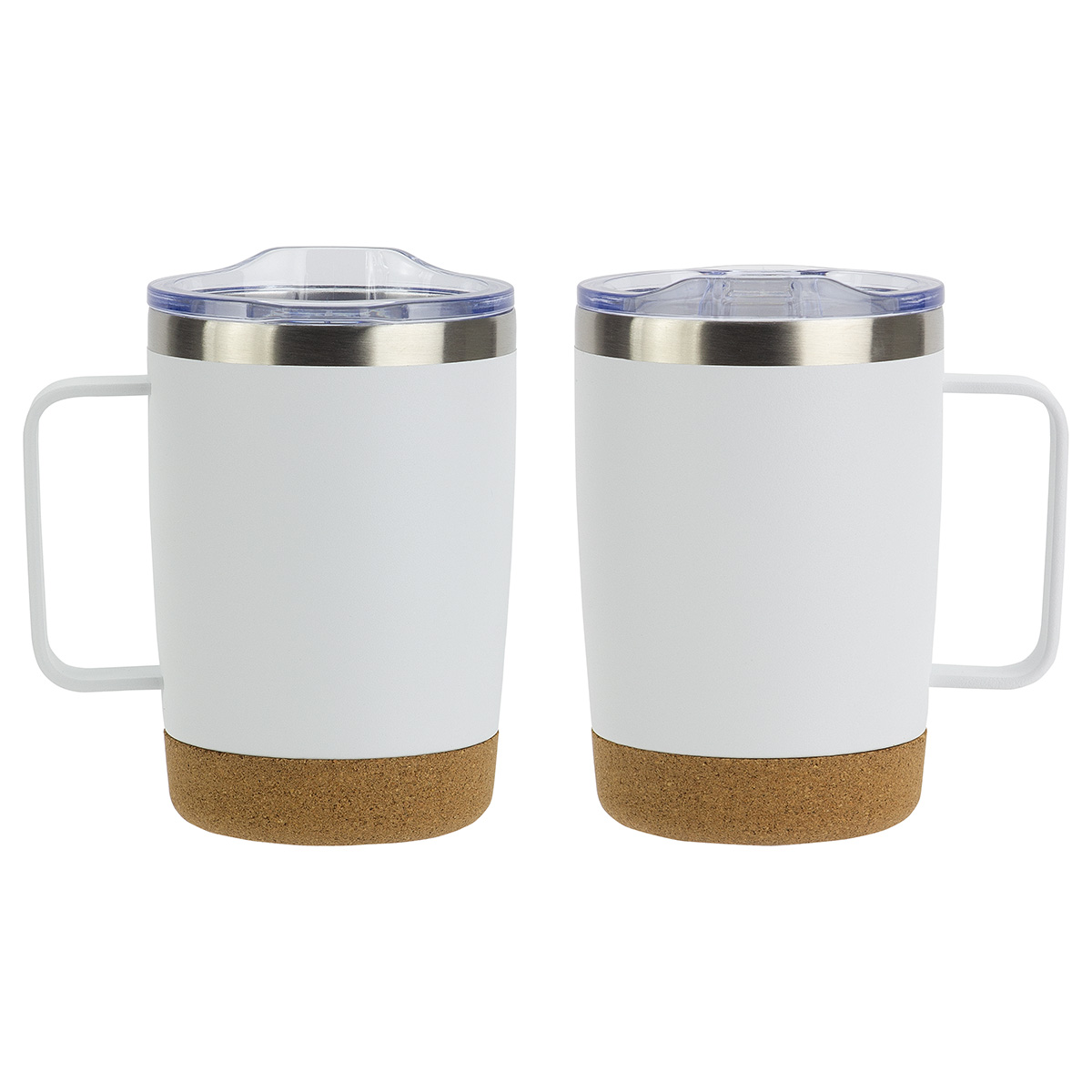 Sapora 12 oz Vacuum Insulated Stainless Steel Mug with Cork Base 1