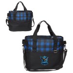 Plaid Insulated Cooler Bag - Royal Blue Plaid Insulated Cooler Bag - Royal Blue