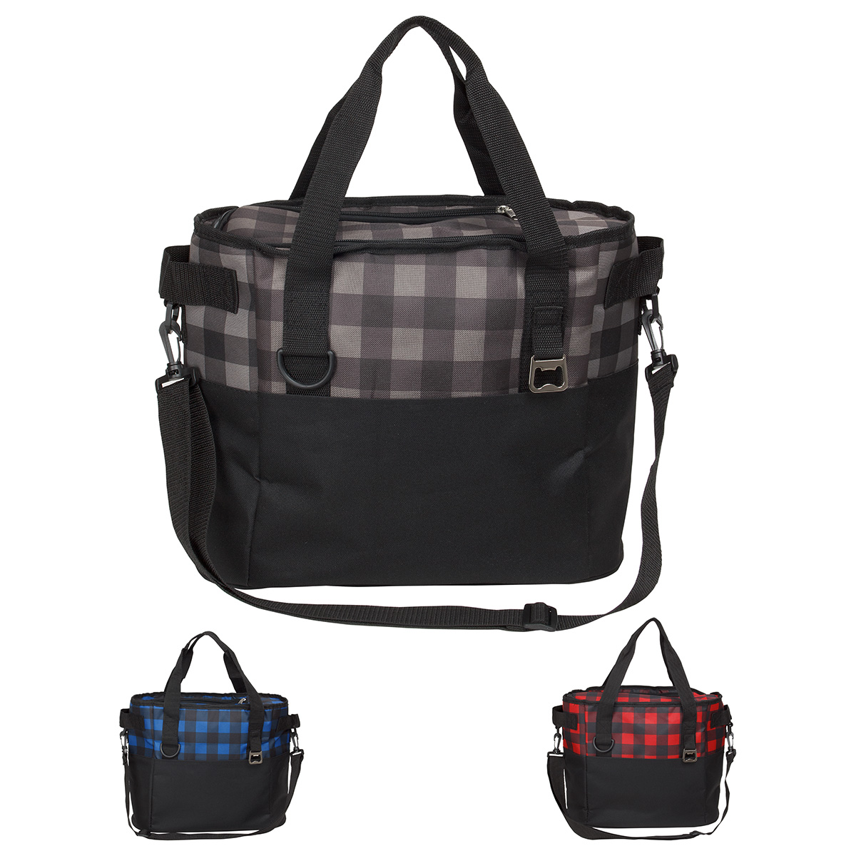 Plaid Insulated Cooler Bag 1