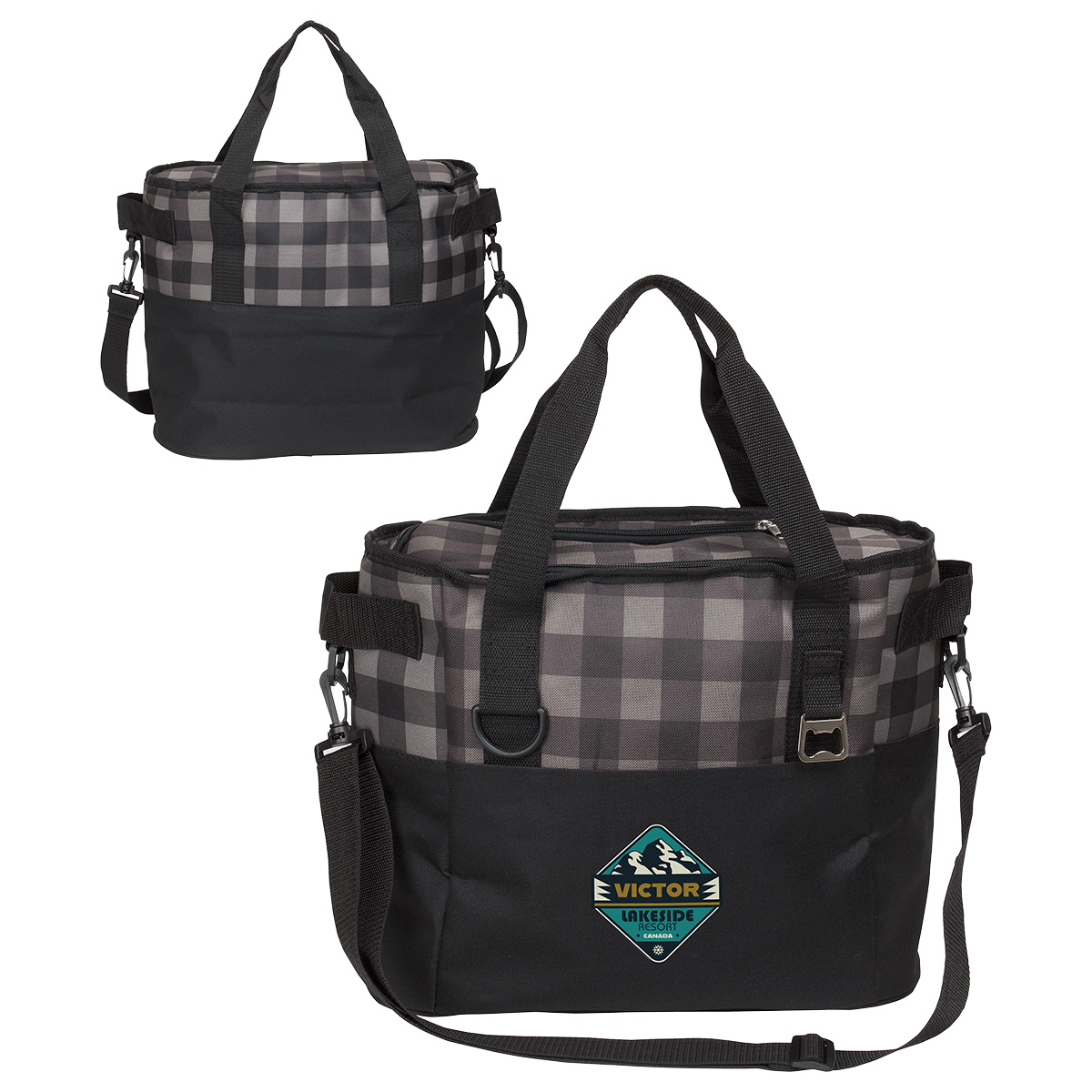 Plaid Insulated Cooler Bag 1