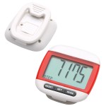Widescreen Walker Pedometer - White/Red Widescreen Walker Pedometer - White/Red
