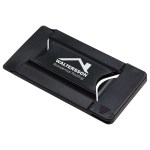 Smart Mobile Wallet w/Phone Stand & Screen Cleaner - Black Smart Mobile Wallet w/Phone Stand & Screen Cleaner - Black