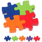 4-Piece Connecting Puzzle Set Stress Reliever - Various 4-Piece Connecting Puzzle Set Stress Reliever - Various