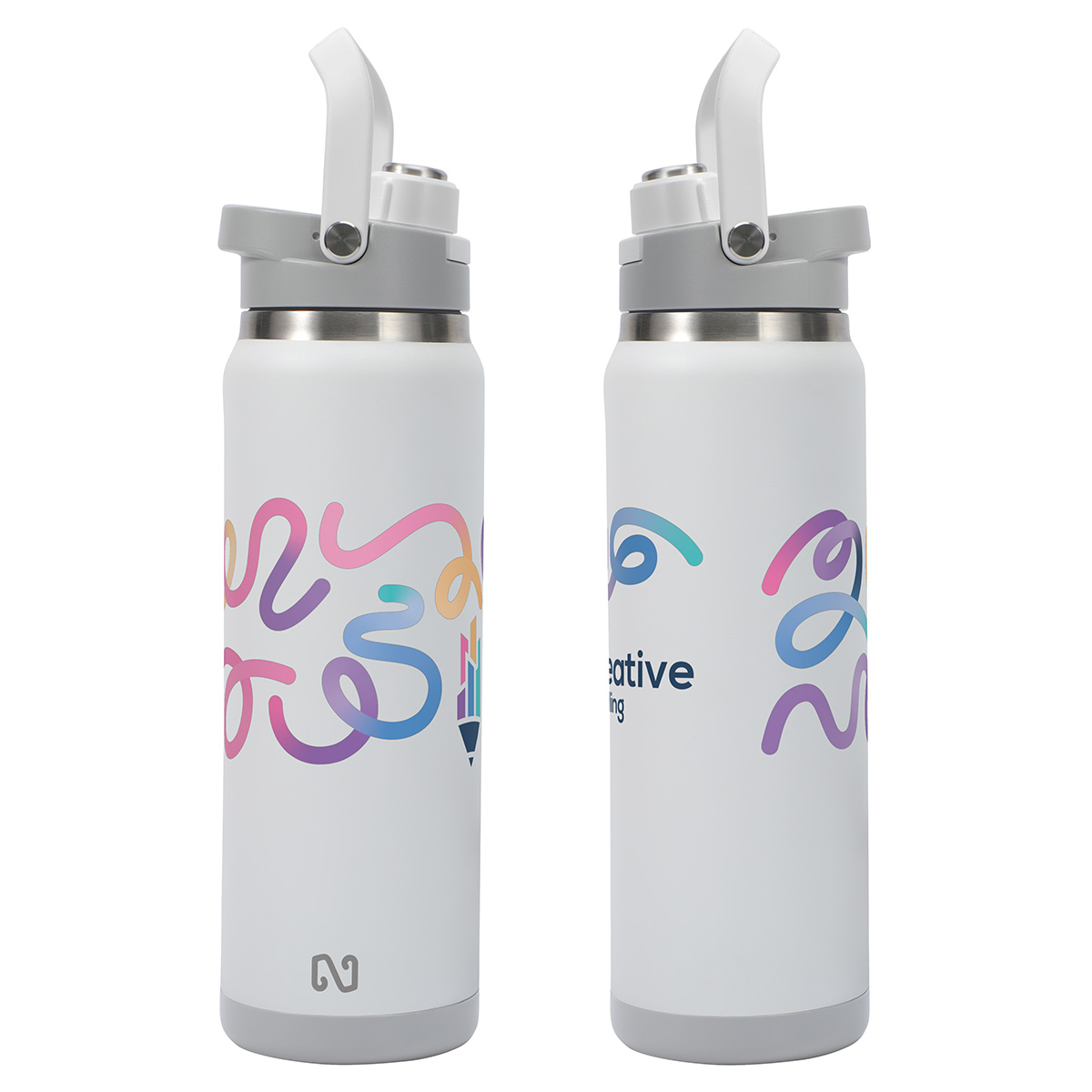 NAYAD® Crusade 28 oz Stainless Steel Double-Wall Bottle with Hidden Cup 1