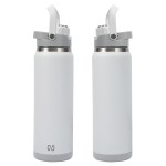 NAYAD® Crusade 28 oz Stainless Steel Double-Wall Bottle with Hidden Cup - White NAYAD® Crusade 28 oz Stainless Steel Double-Wall Bottle with Hidden Cup - White