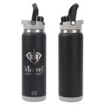 NAYAD® Crusade 28 oz Stainless Steel Double-Wall Bottle with Hidden Cup - Black NAYAD® Crusade 28 oz Stainless Steel Double-Wall Bottle with Hidden Cup - Black