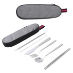 Stainless Steel Cutlery Set In Oxford Case 1 Stainless Steel Cutlery Set In Oxford Case 1
